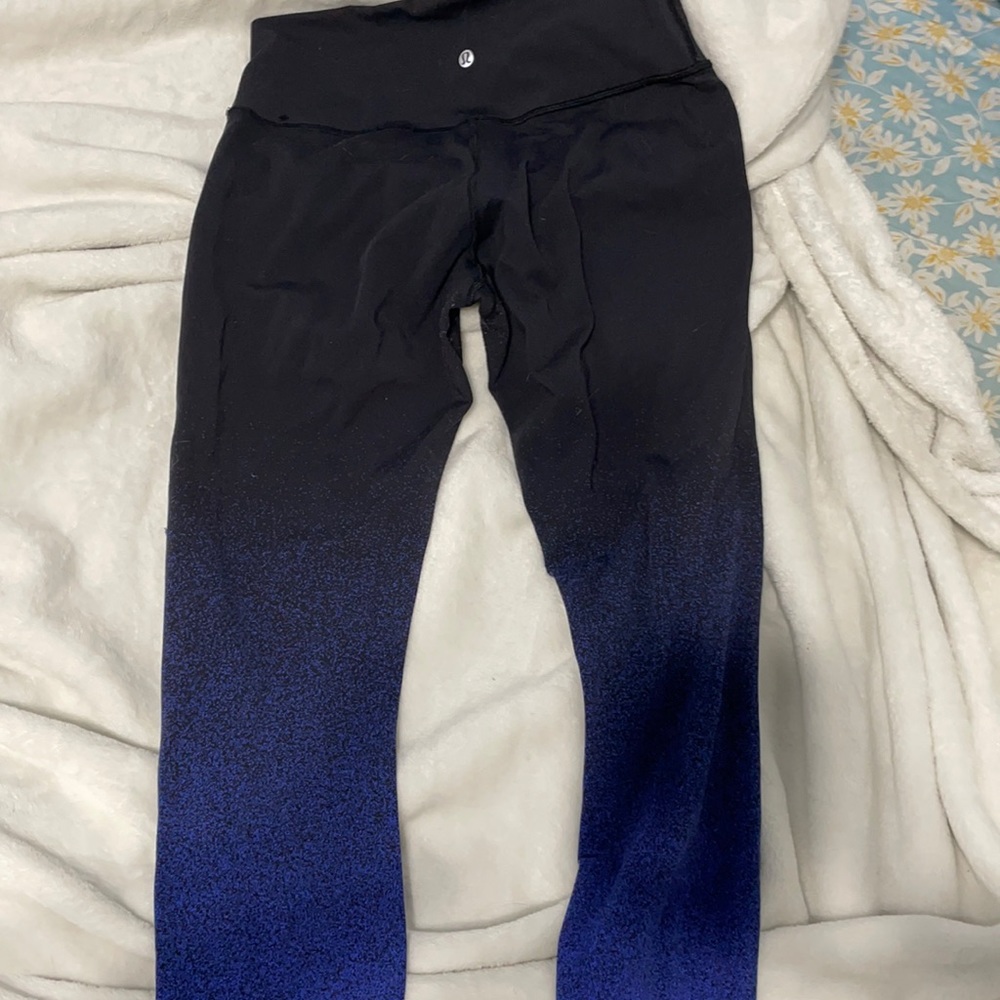 Lululemon size 10 Wunder under Hi rise tight ombré speckle 28 in.